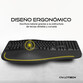 Owlotech EK500 Teclado Wireless Ergonómico Negro