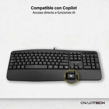 Owlotech K500 Teclado Negro
