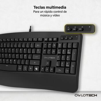 Owlotech K500 Teclado Negro