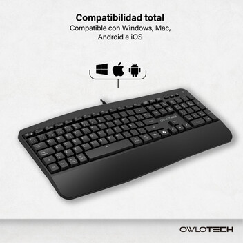 Owlotech K500 Teclado Negro