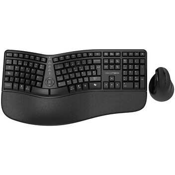 Owlotech EMK500 Combo Teclado y Ratón Ergonómico Wireless Negro Owlotech EMK500 Combo Teclado y Ratón Ergonómico Wireless Negro