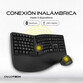 Owlotech EMK500 Combo Teclado y Ratón Ergonómico Wireless Negro Owlotech EMK500 Combo Teclado y Ratón Ergonómico Wireless Negro