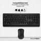 Owlotech MK300 Combo Wireless Teclado + Ratón + Alfombrilla Negros Owlotech MK300 Combo Wireless Teclado + Ratón + Alfombrilla Negros