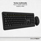 Owlotech MK300 Combo Wireless Teclado + Ratón + Alfombrilla Negros Owlotech MK300 Combo Wireless Teclado + Ratón + Alfombrilla Negros