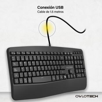 Owlotech MK500 Combo Teclado y Ratón Negro Owlotech MK500 Combo Teclado y Ratón Negro