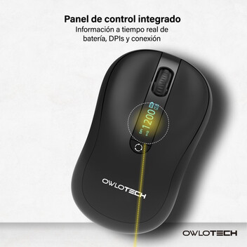 Owlotech M120 Ratón con Display Negro Negro Owlotech M120 Ratón con Display Negro Negro