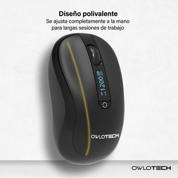 Owlotech M120 Ratón con Display Negro Negro Owlotech M120 Ratón con Display Negro Negro