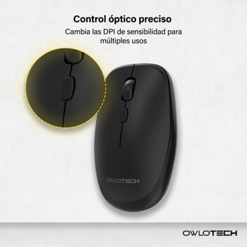 Owlotech M200 Ratón Wireless Slim Negro Owlotech M200 Ratón Wireless Slim Negro