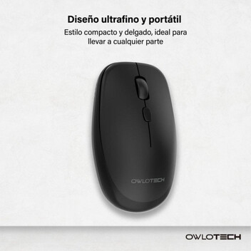 Owlotech M200 Ratón Wireless Slim Negro Owlotech M200 Ratón Wireless Slim Negro