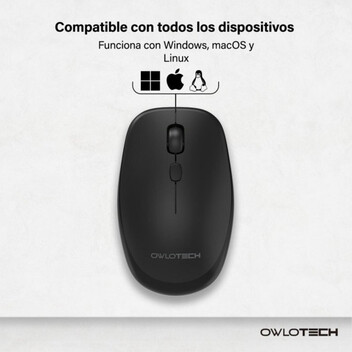 Owlotech M200 Ratón Wireless Slim Negro Owlotech M200 Ratón Wireless Slim Negro