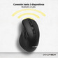 Owlotech M320 Ratón con Rueda Lateral Negro