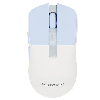 Owlotech M95 Ratón Wireless con OLED Display Blanco