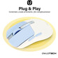 Owlotech M95 Ratón Wireless con OLED Display Blanco