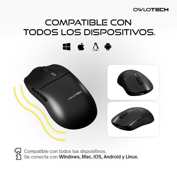 Owlotech M800 Ratón Wireless Negro Owlotech M800 Ratón Wireless Negro