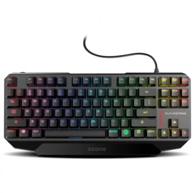 Ozone Alpha Strike Teclado Mecánico Gaming TKL Retroiluminado Switch Outemu Red