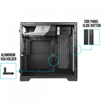 Antec Performance P120 Crystal Vidrio Templado USB 3.1 Negro