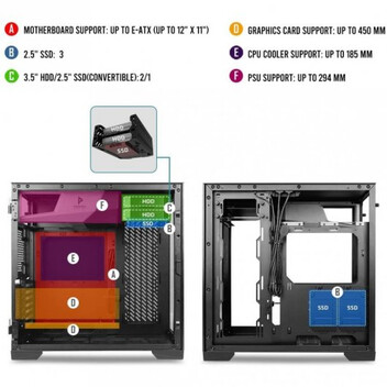 Antec Performance P120 Crystal Vidrio Templado USB 3.1 Negro