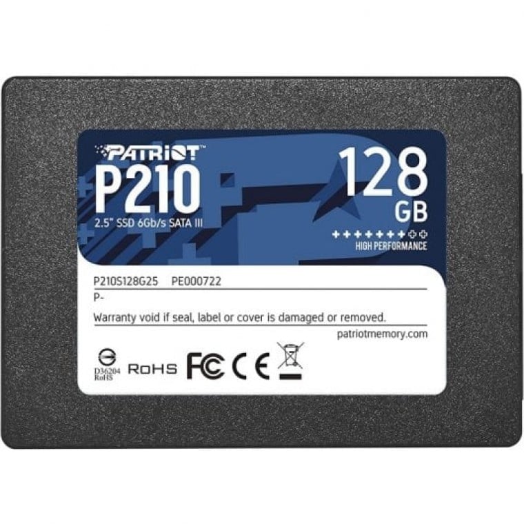 Patriot P210 2.5" SSD 128GB SATA 3