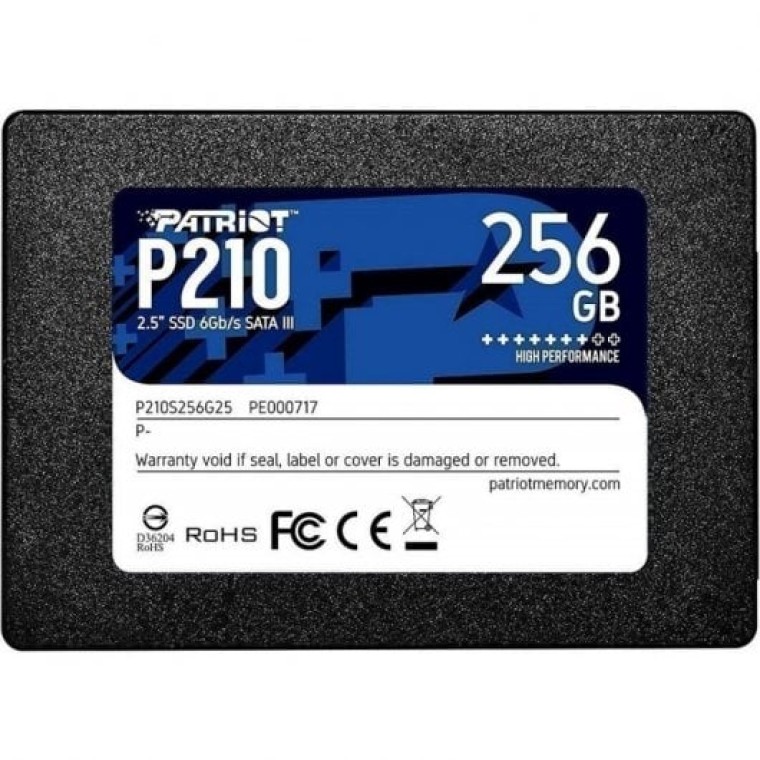 Patriot P210 2.5" SSD 256GB SATA 3