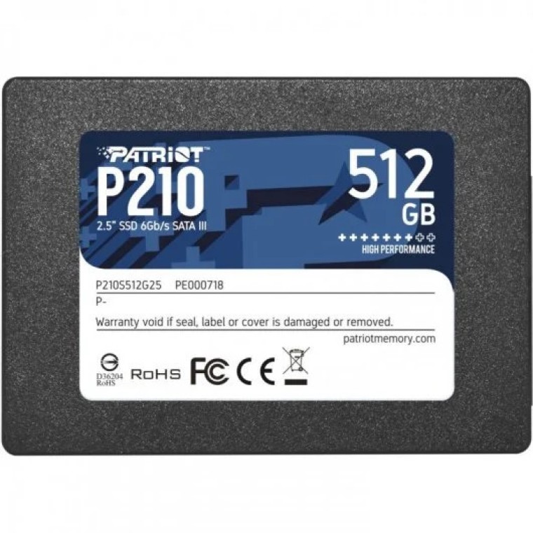 Patriot P210 2.5" SSD 512GB SATA 3