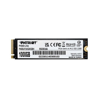 Disco Duro Patriot P400 Lite 1TB M.2 PCIe 4.0 NVMe 3500 MB/s Protección de datos Disco Duro Patriot P400 Lite 1TB M.2 PCIe 4.0 NVMe 3500 MB/s Protección de datos