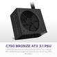 Fuente Alimentación NZXT C750 750W 80 Plus Bronze Fuente Alimentación NZXT C750 750W 80 Plus Bronze
