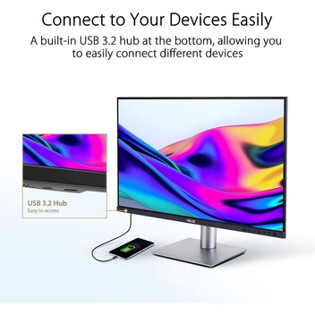 ASUS ProArt Display PA279CRV 27" LCD IPS UltraHD 4K HDR10 USB-C