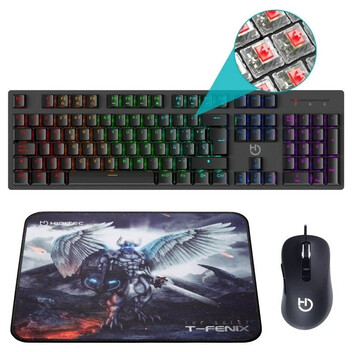 Hiditec Pack Gaming Teclado + Ratón + Alfombrilla Hiditec Pack Gaming Teclado + Ratón + Alfombrilla