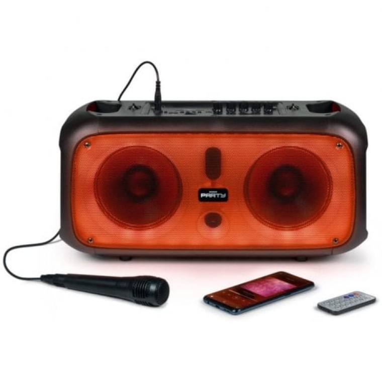 BigBen PARTYBTHPLH Altavoz Bluetooth LED con Micrófono 200W