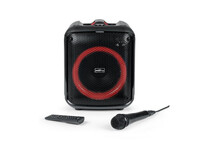 BigBen Cube Altavoz Bluetooth con Efectos de Iluminación 200W + Micrófono + Mando