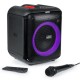 BigBen Cube Altavoz Bluetooth con Efectos de Iluminación 200W + Micrófono + Mando