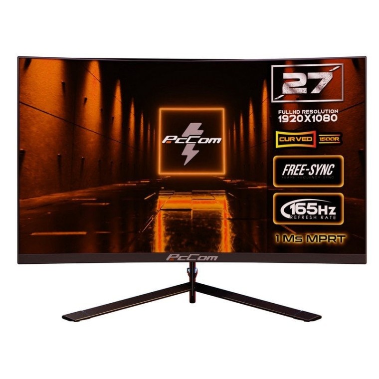 PcCom Discovery 27" LED FullHD 165Hz FreeSync Curvo