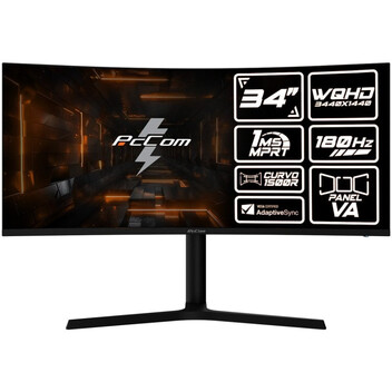 PcCom Elysium Pro Monitor gaming 34" VA WQHD 180Hz Adaptive Sync PcCom Elysium Pro Monitor gaming 34" VA WQHD 180Hz Adaptive Sync