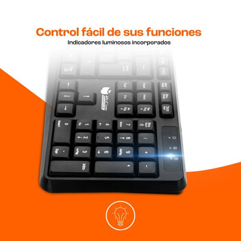 PcCom Essential MK20 Combo Teclado + Ratón Wireless con Copilot Negro PcCom Essential MK20 Combo Teclado + Ratón Wireless con Copilot Negro