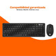 PcCom Essential Combo MK20 Low Profile Teclado + Ratón Wireless con Copilot Negro