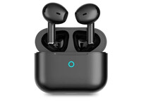 PcCom Essential Twins Auricular Bluetooth con Cancelación de Ruido Ambiental Negro