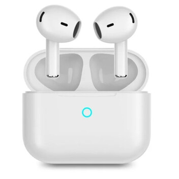 PcCom Essential Twins Auricular Bluetooth con Cancelación de Ruido Ambiental Blanco