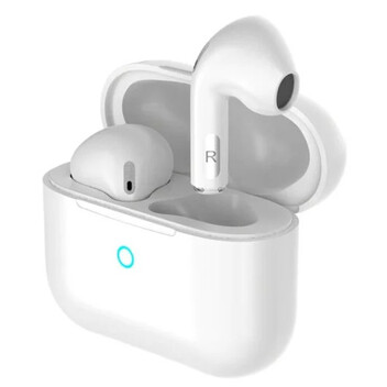 PcCom Essential Twins Auricular Bluetooth con Cancelación de Ruido Ambiental Blanco