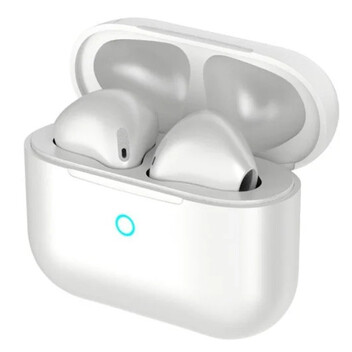 PcCom Essential Twins Auricular Bluetooth con Cancelación de Ruido Ambiental Blanco