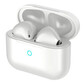 PcCom Essential Twins Auricular Bluetooth con Cancelación de Ruido Ambiental Blanco