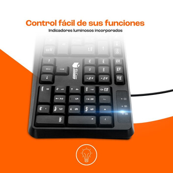 PcCom Essential K20 Teclado con Copilot Negro PcCom Essential K20 Teclado con Copilot Negro