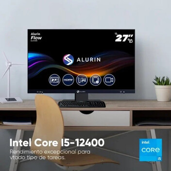 Alurin Flow All in One Intel Core i5-12400/16GB/500GB SSD/27" + Windows 11 Home Alurin Flow All in One Intel Core i5-12400/16GB/500GB SSD/27" + Windows 11 Home