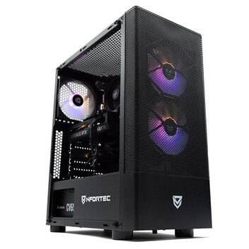 Ordenador Sobremesa PcCom Lite Intel Core i5-12400F / 1TB SSD / 16GB / RTX 3050 Negro + Windows 11 H