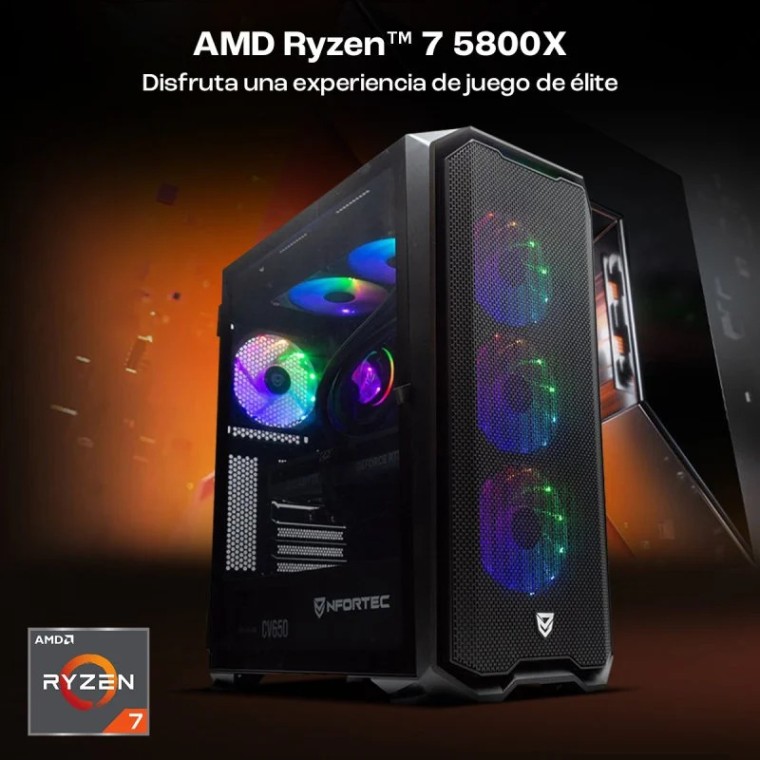 PcCom Ready AMD Ryzen 7 5800X / 32GB / 1TB SSD / RTX 4060 Ti