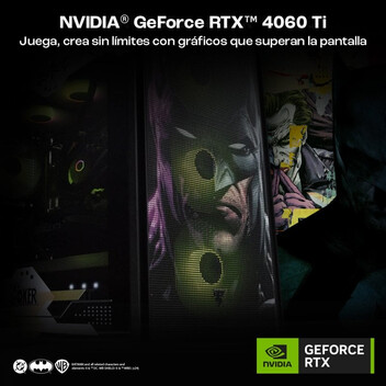 Ordenador Sobremesa PcCom Ready AMD Ryzen 7 5800X / 32GB / 1TB SSD / RTX 4060 Ti - Batman Edition