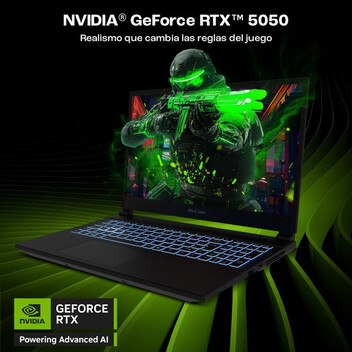 Portátil PcCom Revolt 5050 AMD Ryzen 7 260/16GB/1TB SSD/RTX 5050/15.6"