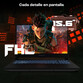 Portátil PcCom Revolt 5050 AMD Ryzen 7 260/16GB/1TB SSD/RTX 5050/15.6"