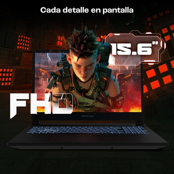 Portátil PcCom Revolt 5050 AMD Ryzen 7 260/16GB/1TB SSD/RTX 5050/15.6" + Windows 11