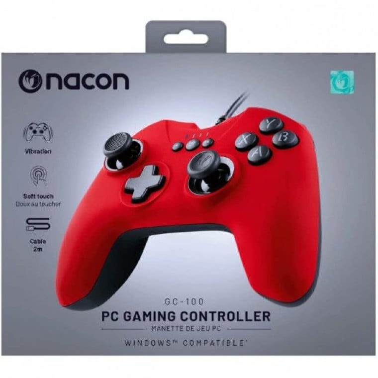 Nacon GC-100 Gamepad PC Rojo