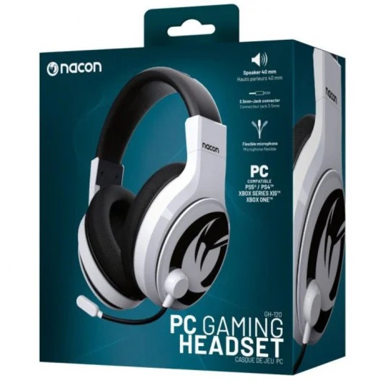 Nacon GH-120 Auriculares Gaming Grises Multiplataforma